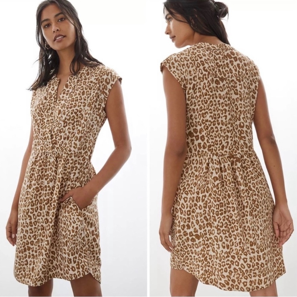 Pilcro Anthropologie Leopard Dress